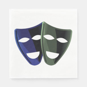 Servilleta De Papel Máscaras de teatro
