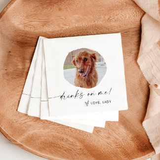 Servilleta De Papel Mascota Boda fotográfico Napkins | Decoración Boda