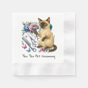 Servilleta De Papel Mascota Grooming acuarela estilo para los amantes