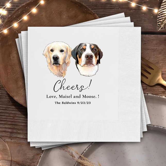 Servilleta De Papel Mascota Pareja Dibujando Saludos Personalizados (Subido por el creador)