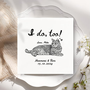 Servilleta De Papel Mascota personalizado Boda simple personalizado