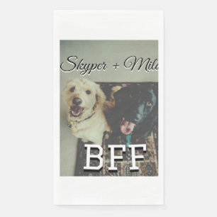 Servilleta De Papel Mascotas amigos bestias agregar nombre mascota fot