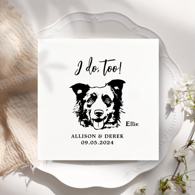 Servilleta De Papel Mascotas también Personalizado Boda de dibujo a ma (Subido por el creador)
