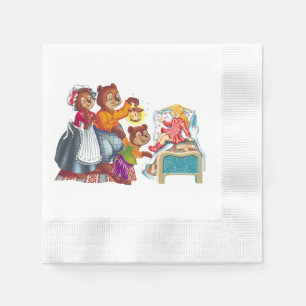 Servilleta De Papel Masha y 3 osos