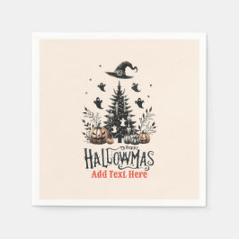 Servilleta De Papel Mashup Navidades de Halloween en Hallowmas