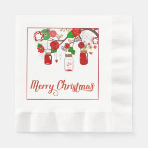 Servilleta De Papel Mason Jar Navidades Papeles