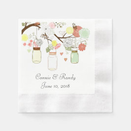 Servilleta De Papel Mason Jar Paper Boda Napkins