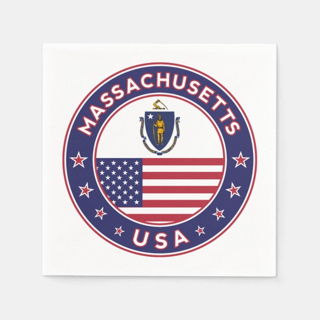 Servilleta De Papel Massachusetts (Anverso)