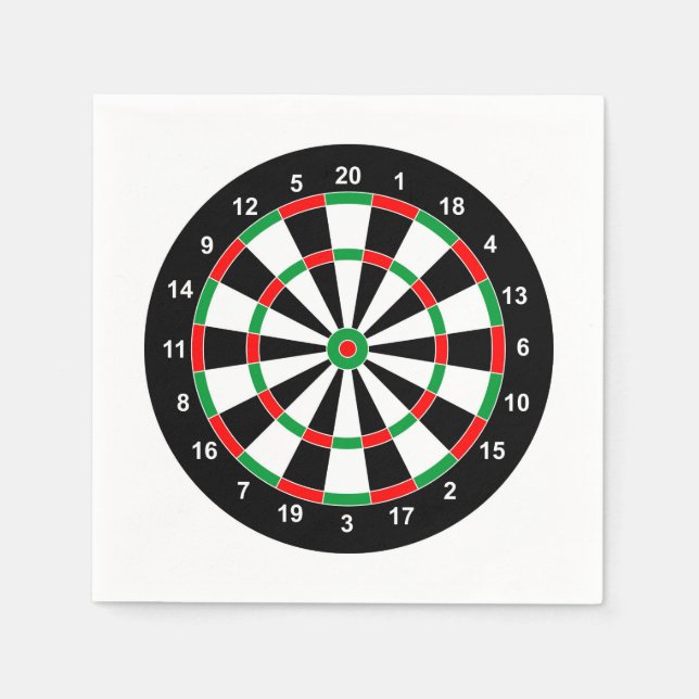 Servilleta De Papel Master Darts Board Basic Round Target Juego clásic (Anverso)
