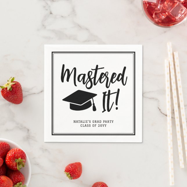 Servilleta De Papel Máster personalizado de graduación (In situ)