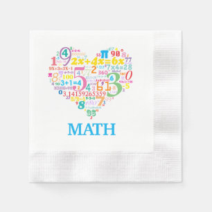 Servilleta De Papel Matemáticas del Corazón
