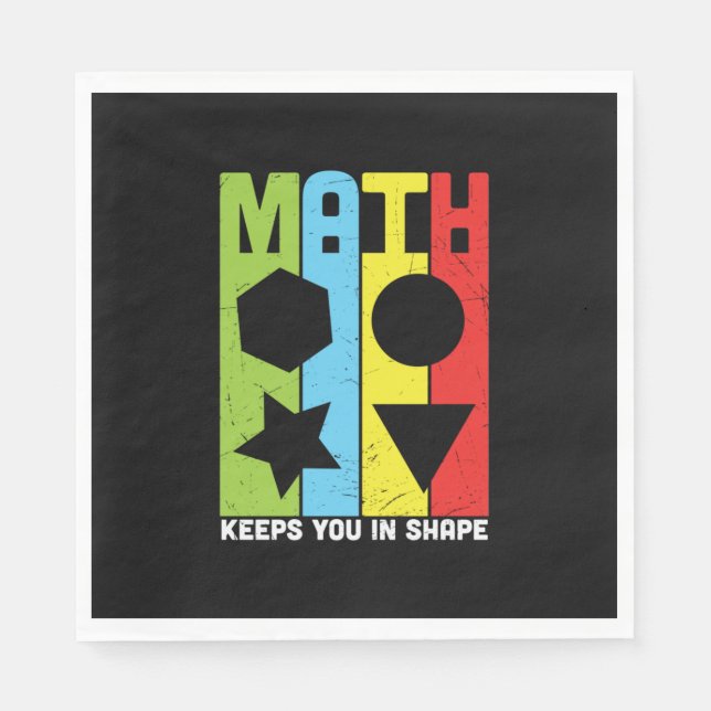 Servilleta De Papel Matemáticas Te Mantienen En Forma (Anverso)