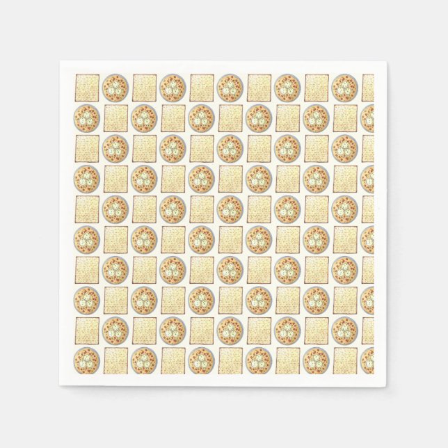 Servilleta De Papel Matzo Ball Soup Matzah Flatbread Passover Cuisine (Anverso)