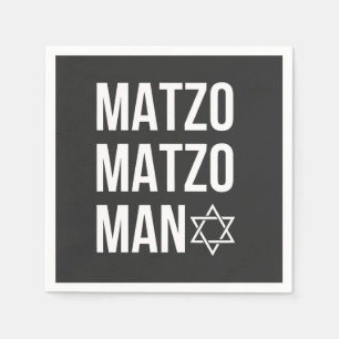 Servilleta De Papel Matzo Matzo Man Hanukkah judío