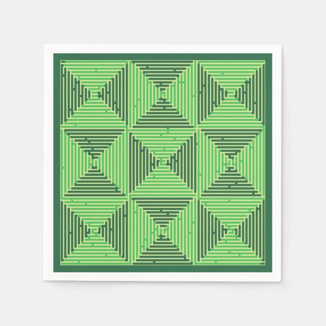 Servilleta De Papel Maze Patchwork (Anverso)