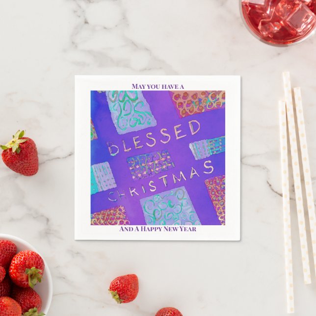 Servilleta De Papel MAZIPOODLES Blessed Christmas  (In situ)