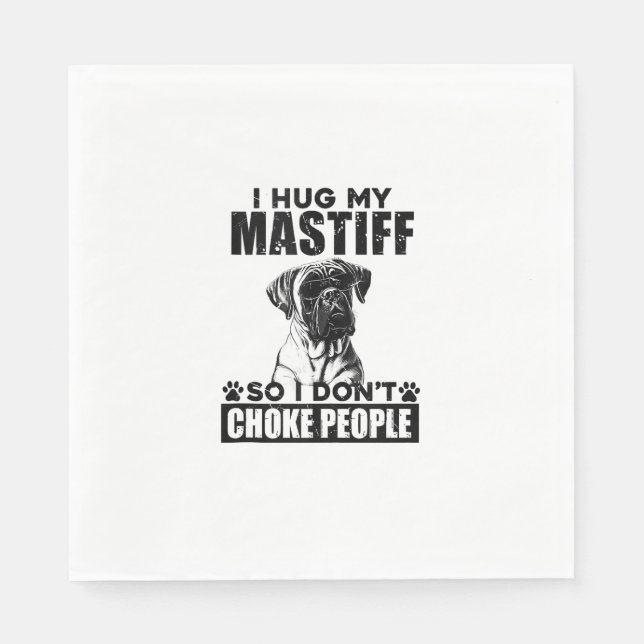 Servilleta De Papel Me Abrazo Para No Ahogar A La Gente Perro Gracioso (Anverso)