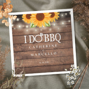 Servilleta De Papel Me Caso Con Barbacoa Fiesta de Compromiso de Mader