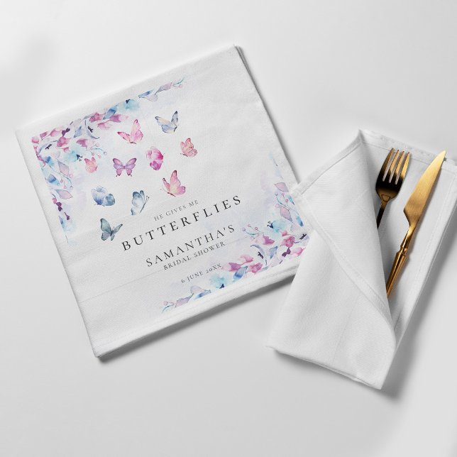 Servilleta De Papel Me Da Una Ducha De Novias Mariposas (Subido por el creador)