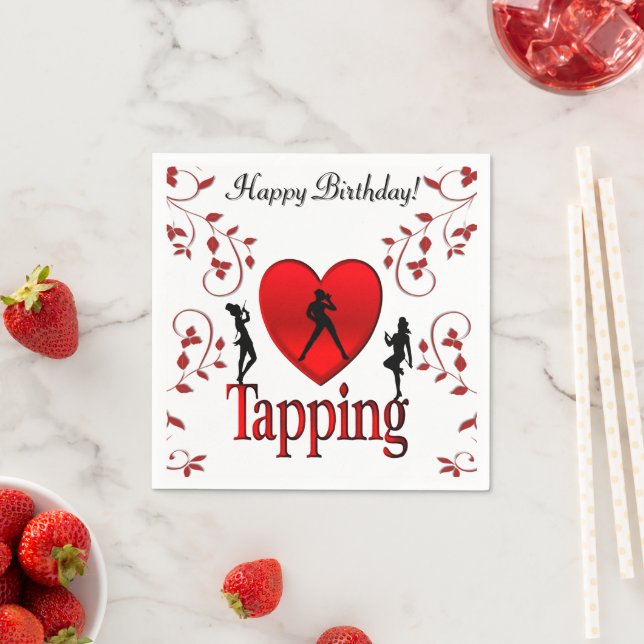 Servilleta De Papel Me encanta bailar feliz cumpleaños (In situ)