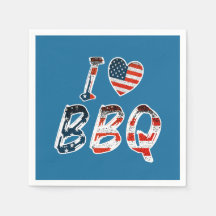 Me encanta bbq, patriota estadounidense