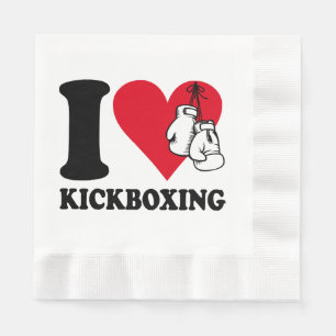 Servilleta De Papel Me encanta el kickboxing