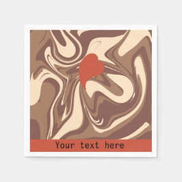 Servilleta De Papel Me encanta el personalizado cappuccino