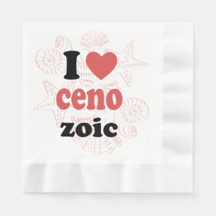 Servilleta De Papel Me encanta la cita graciosa del Cenozoico para los