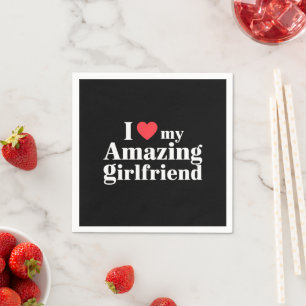 Servilleta De Papel Me Encanta Mi Increíble Novia, Corazón Mi Fe Calie