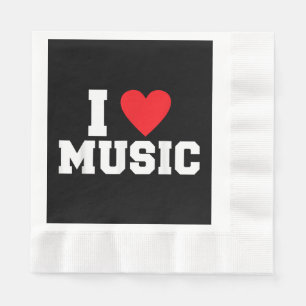 Servilleta De Papel Me encanta Music Lover