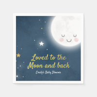 Me Encantó La Luna Y La Napkin De Baby Shower