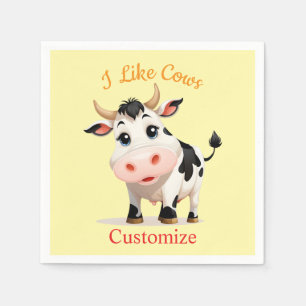 Servilleta De Papel Me gustan las vacas Art Thunder_Cove