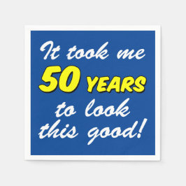 Servilleta De Papel Me Llevó 50 Años Mirar Estas Buenas Toallas Azules