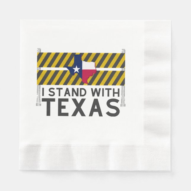 Servilleta De Papel Me mantengo con Texas (Anverso)