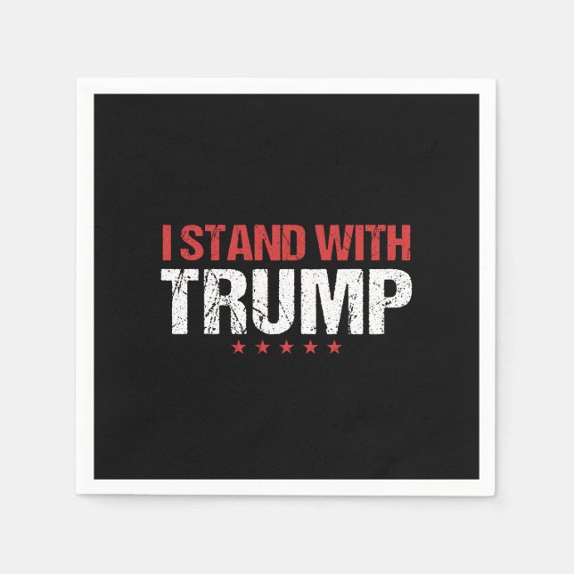 Servilleta De Papel Me mantengo con Trump (Anverso)