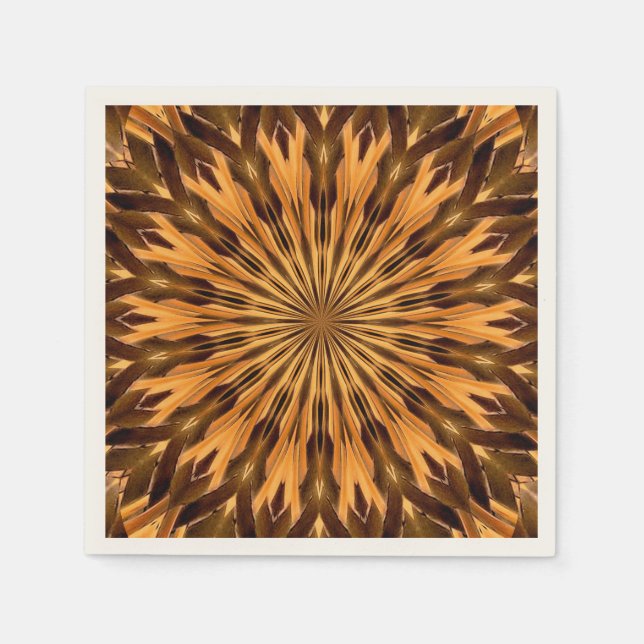 Servilleta De Papel Medallón del Escudo de la pluma (Anverso)