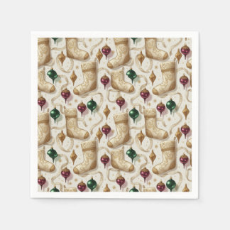 Servilleta De Papel Medias y adornos de Navidad vintage Fiesta