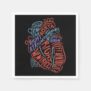 Servilleta De Papel Médica de Anatomía Especializada en el Corazón Bio