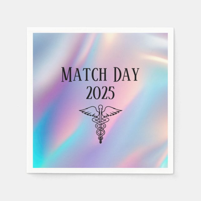Servilleta De Papel Médico de Residencia Personalizado Happy Match Day (Anverso)