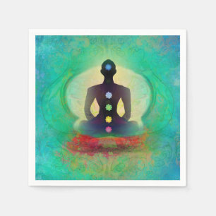Servilleta De Papel Meditación Yoga Napkin