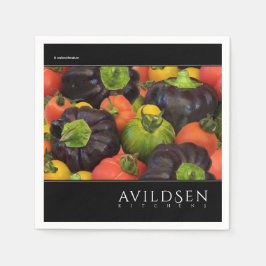 Servilleta De Papel Medley morado morado y tomate colorido