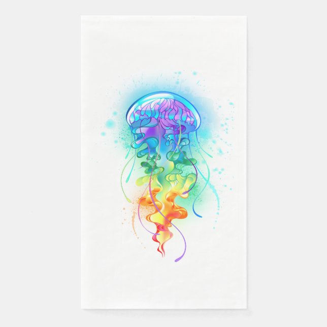 Servilleta De Papel Medusa arcoíris (Anverso)