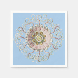 Servilleta De Papel Medusa Ernst Haeckel Medusa Rosa Náutica