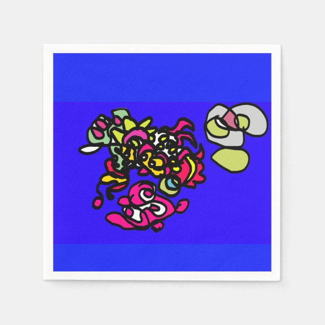 Servilleta De Papel Medusas bailarinas  (Anverso)