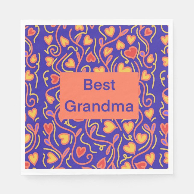 Servilleta De Papel Mejor Abuela (Anverso)