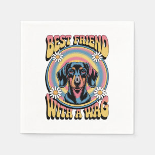 Servilleta De Papel Mejor amigo Dachshund con un meneo