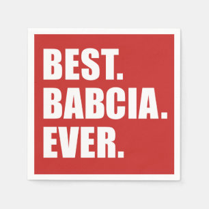 Servilleta De Papel Mejor Babcia de la abuela polaca