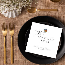 Servilleta De Papel Mejor día de la ducha de novia monarca