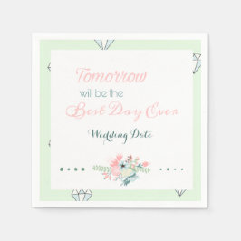 Servilleta De Papel Mejor Día de la Historia (Cena ensayada)