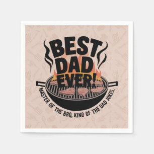 Servilleta De Papel Mejor diseño de barbacoa de papá - Rey del asador